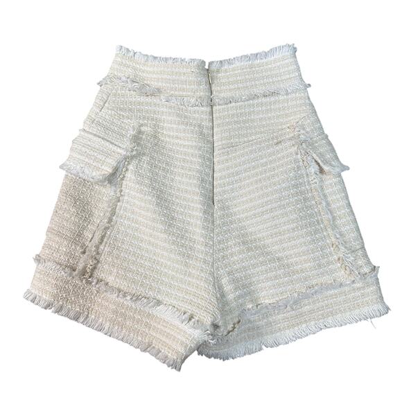 J.ING Women's Frey Tweed High Waisted Shorts Size XS - Picture 2 of 12